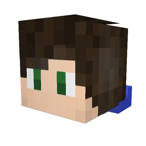 BananaMan12087 Minecraft avatar head, 3D render