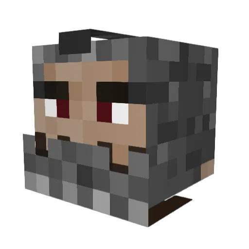 BananaMan6001 Minecraft avatar head, 3D render