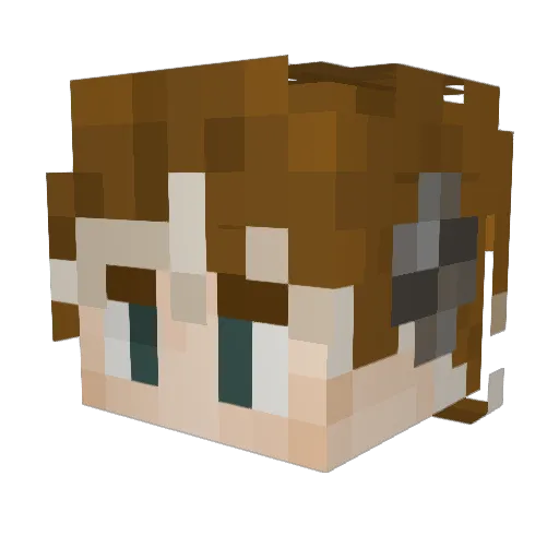 BananaMan808 Minecraft avatar head, 3D render