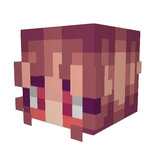 BananaManFan Minecraft avatar head, 3D render