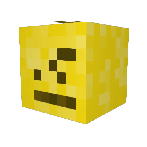 Banana_Dub Minecraft avatar head, 3D render