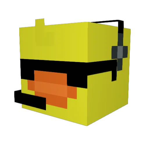 Banana_Duck Minecraft avatar head, 3D render