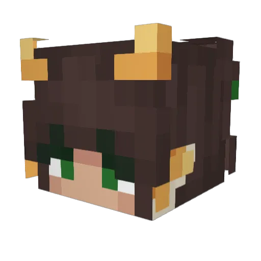 Banana_Playzz Minecraft avatar head, 3D render