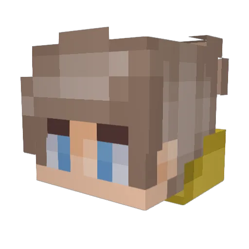 Banana_SwagLord Minecraft avatar head, 3D render