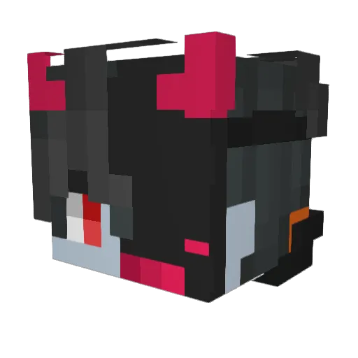 Bananableh Minecraft avatar head, 3D render