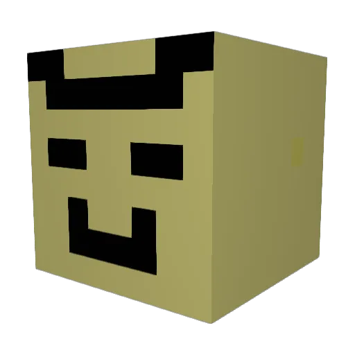 Bananabomber_ Minecraft avatar head, 3D render