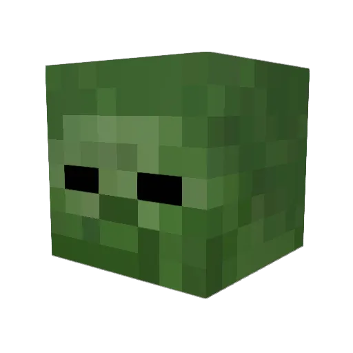Bananabow Minecraft avatar head, 3D render