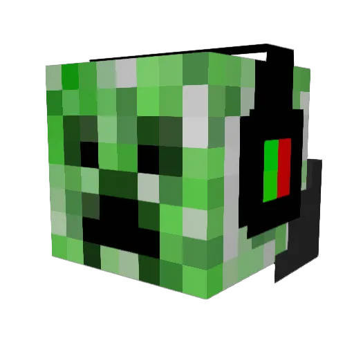 Bananadanado Minecraft avatar head, 3D render