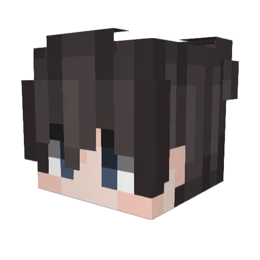 Bananaddddd Minecraft avatar head, 3D render