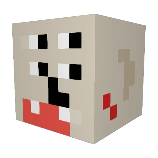 Bananaman14542 Minecraft avatar head, 3D render