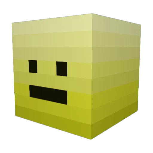 Bananaman555 Minecraft avatar head, 3D render