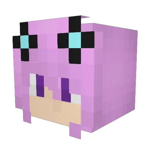 Bananamic Minecraft avatar head, 3D render