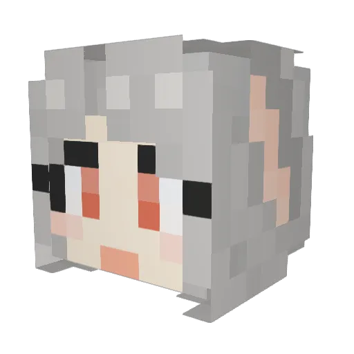 Bananamilk0711 Minecraft avatar head, 3D render