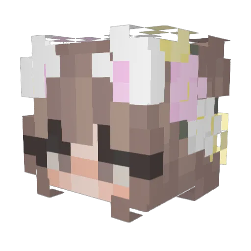 Bananamilk8479 Minecraft avatar head, 3D render