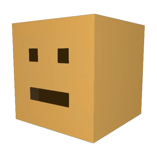 Bananapopio Minecraft avatar head, 3D render