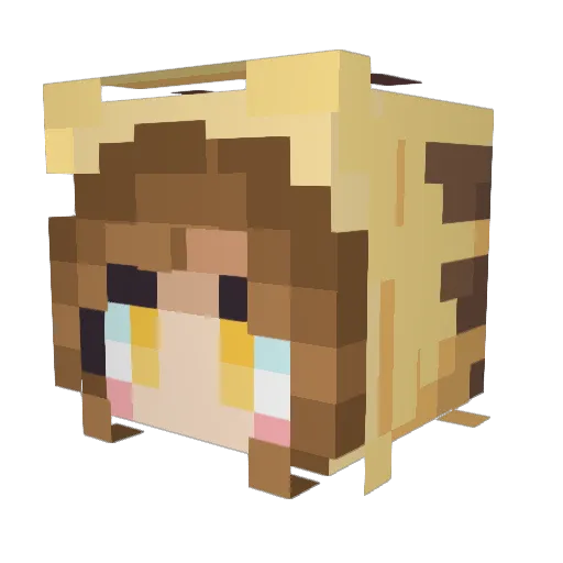 Bananas187 Minecraft avatar head, 3D render