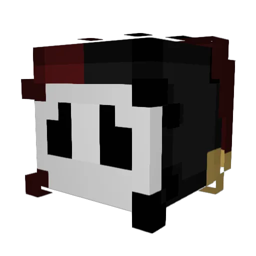 Bananas3 Minecraft avatar head, 3D render