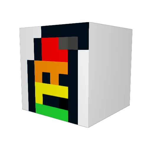 BananasInPajama Minecraft avatar head, 3D render