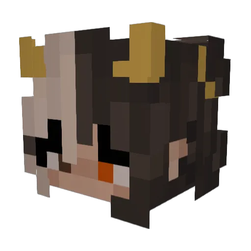 Bananatea2 Minecraft avatar head, 3D render