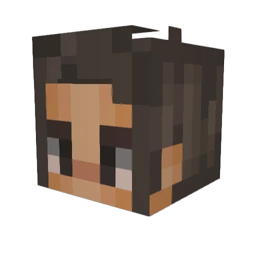 Bananatree1 Minecraft avatar head, 3D render