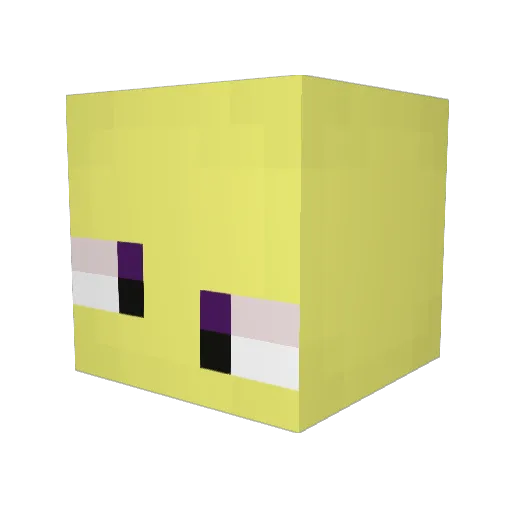 Bananazsz Minecraft avatar head, 3D render