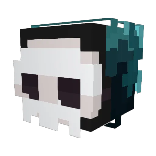 Bananchikof Minecraft avatar head, 3D render