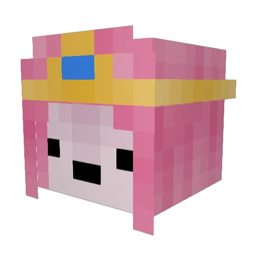 Banandra Minecraft avatar head, 3D render