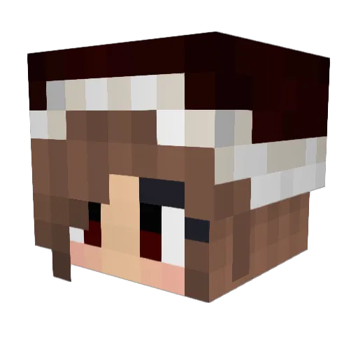 Banane2000 Minecraft avatar head, 3D render