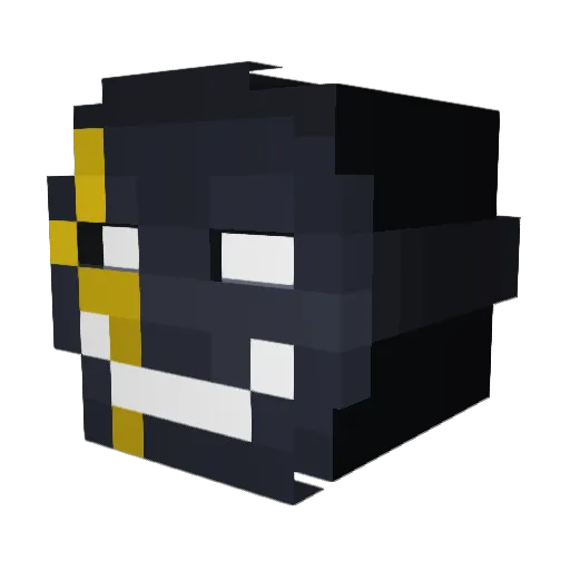 Banane73 Minecraft avatar head, 3D render
