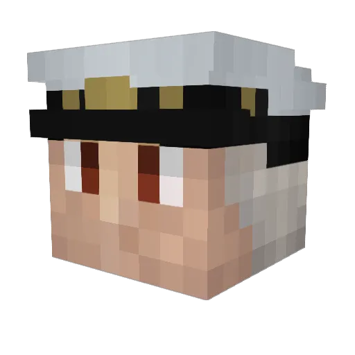 BananeSovietique Minecraft avatar head, 3D render