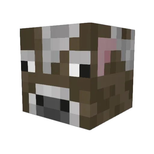 Bananek123_QP Minecraft avatar head, 3D render