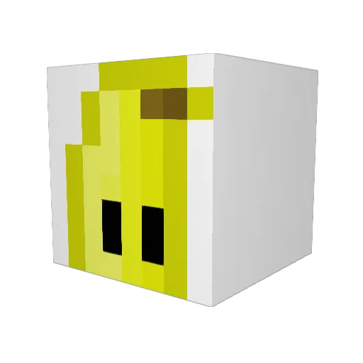 Bananen4025 Minecraft avatar head, 3D render
