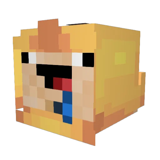 BananenSaft333 Minecraft avatar head, 3D render