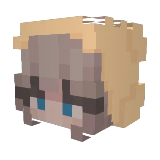 BananenToastii Minecraft avatar head, 3D render