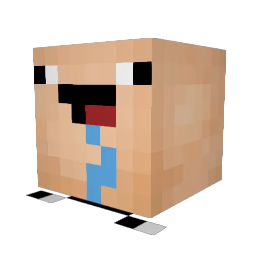 BananenVorhaut Minecraft avatar head, 3D render