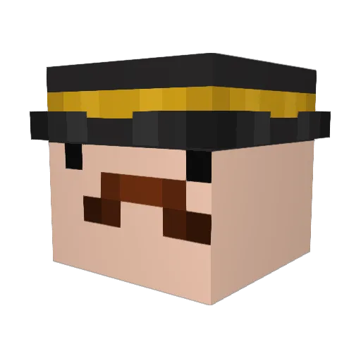 Bananenbieger21 Minecraft avatar head, 3D render