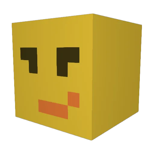 Bananenbrotus Minecraft avatar head, 3D render