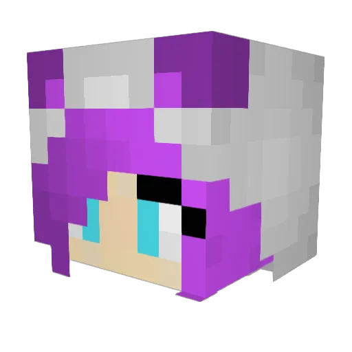 Banangurkan Minecraft avatar head, 3D render