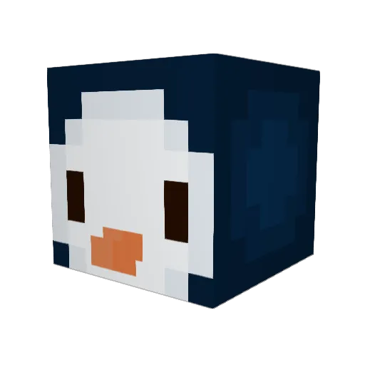Bananiangriff Minecraft avatar head, 3D render