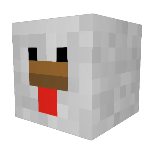 Bananiel420 Minecraft avatar head, 3D render