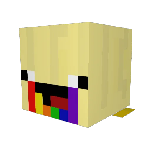 BananinaFelice Minecraft avatar head, 3D render