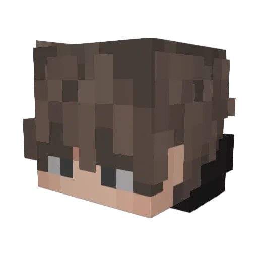 Bananinnn Minecraft avatar head, 3D render