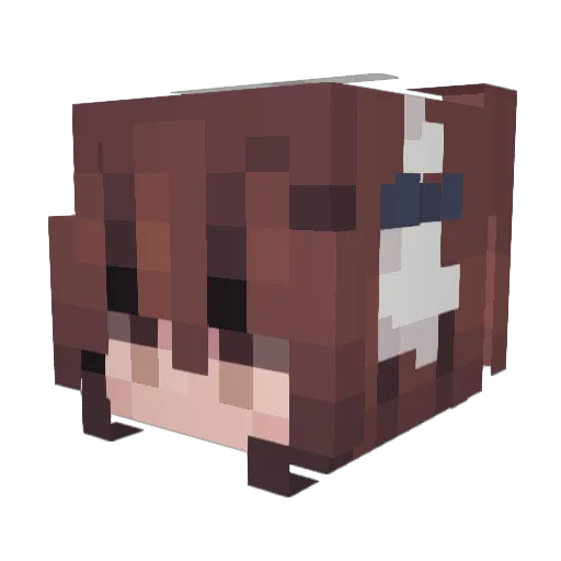 Bananita77 Minecraft avatar head, 3D render