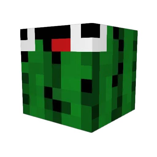 Banankorven3000 Minecraft avatar head, 3D render