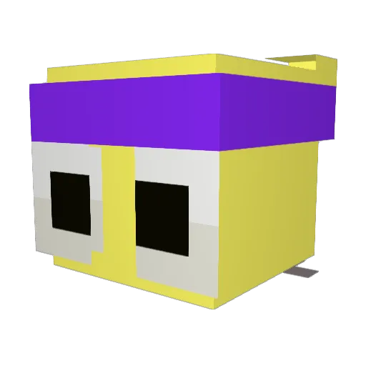 Bananna_21 Minecraft avatar head, 3D render