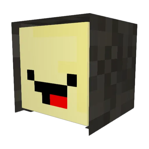 Banano_HD Minecraft avatar head, 3D render
