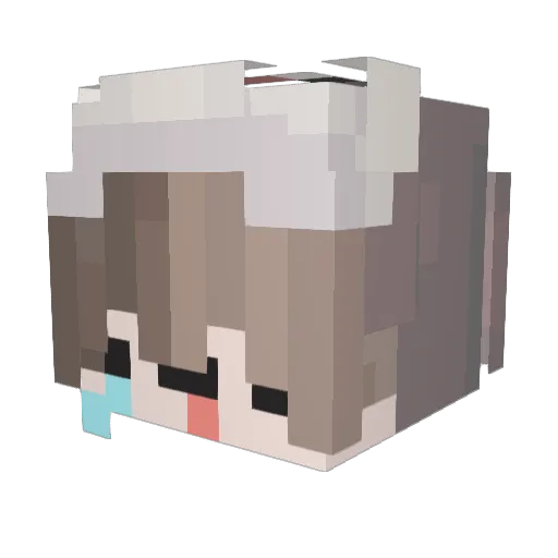 Banasev1ch Minecraft avatar head, 3D render