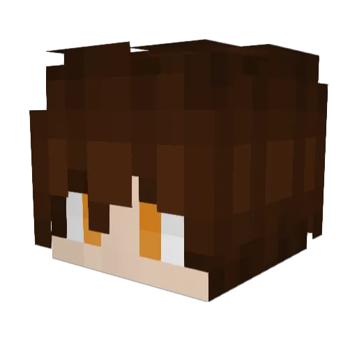 Banaster_ Minecraft avatar head, 3D render