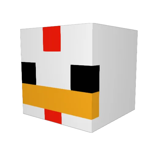 Banaszkov Minecraft avatar head, 3D render