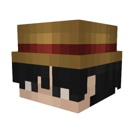 Bancal Minecraft avatar head, 3D render